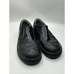 Dr. Martens Doc Orson Men's 7  Black Leather Slip On Loafers Shoes Issues